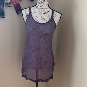 Victoria's Secret Sheer Purple Camisole